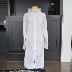 Express White Long Dress Shirt